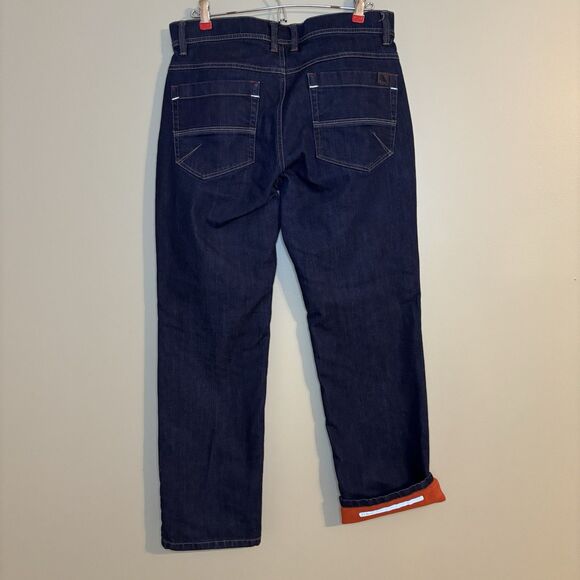 LL Bean Men’s 32x30 BeanFlex Fleece-Lined Classic Fit Jeans Straight Blue 298065 - Picture 2 of 9